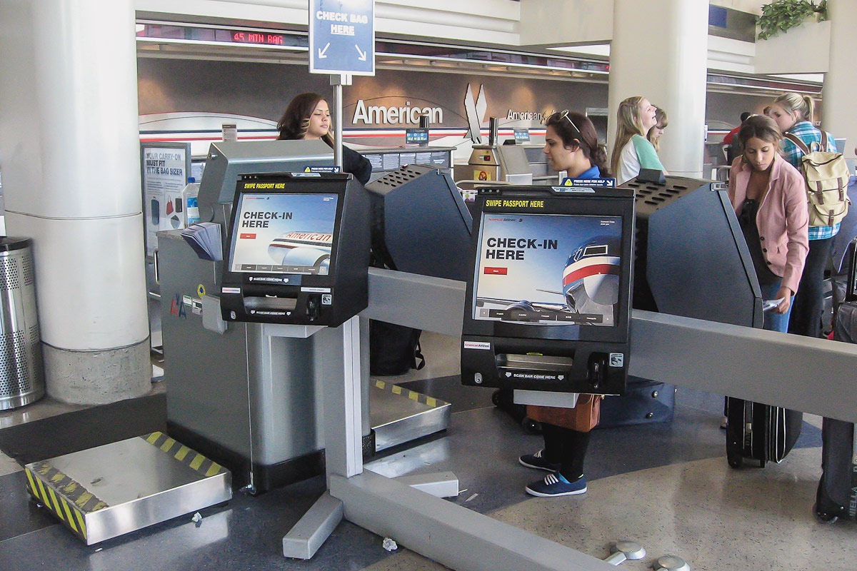 American Airlines check-in desks